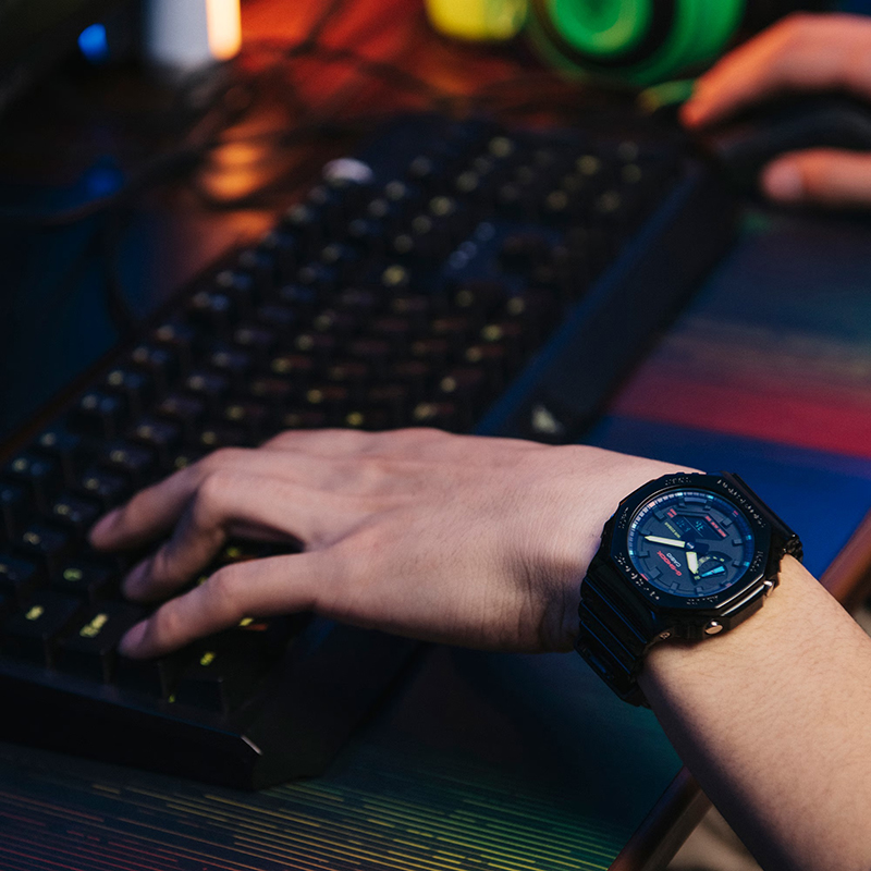 ساعت کاسیو G-SHOCK مردانه مدل GA-2100RGB-1A