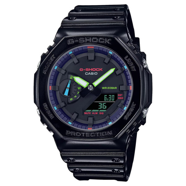 ساعت کاسیو G-SHOCK مردانه مدل GA-2100RGB-1A