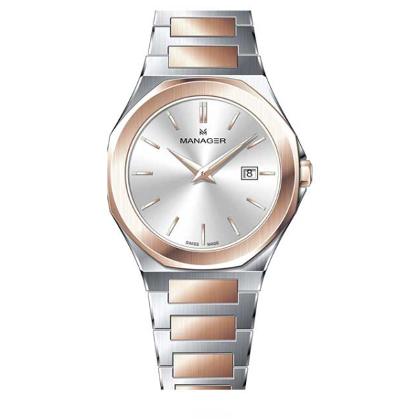 ساعت مچی مردانه منیجر MANAGER مدل MAN-RF-112-BRM