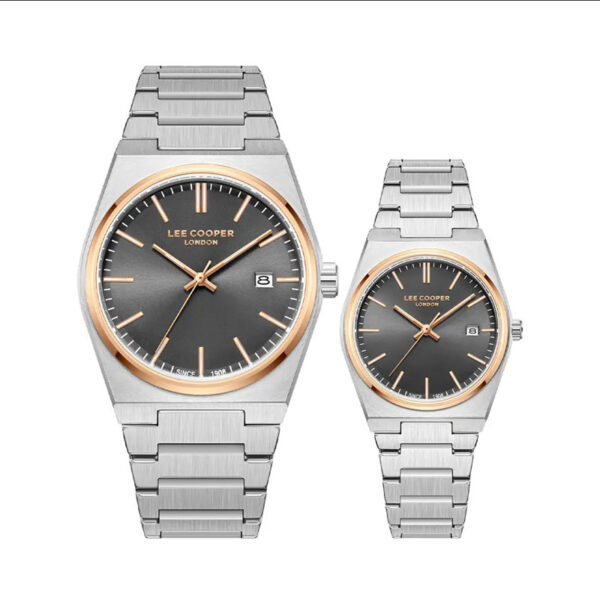 ساعت لیکوپر Lee Cooper ست زنانه و مردانه مدل LC08195.560-LC08196.560
