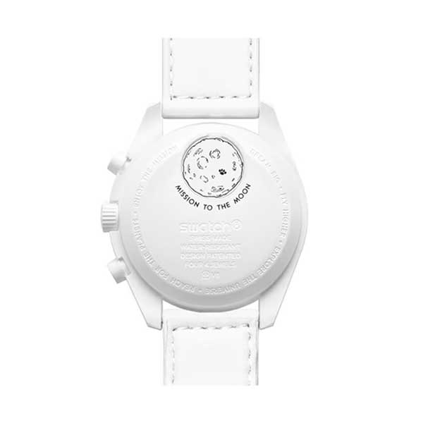 ساعت سواچ مدل MISSION TO THE MOONPHASE – FULL MOON SO33W700 از کالکشن MOONSWATCH