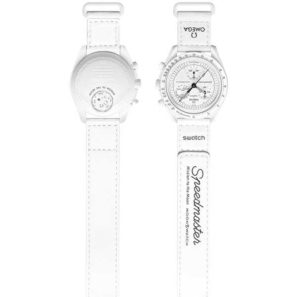 ساعت سواچ مدل MISSION TO THE MOONPHASE – FULL MOON SO33W700 از کالکشن MOONSWATCH
