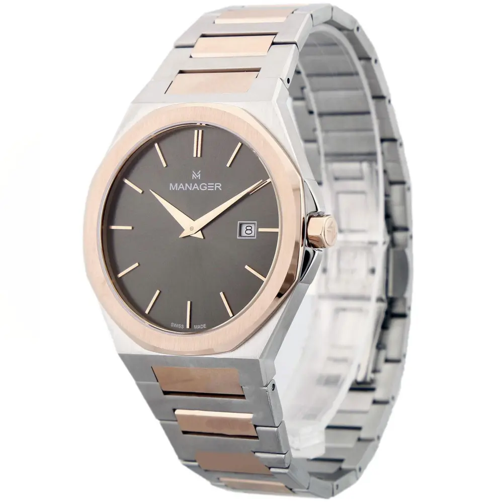 ساعت مچی مردانه منیجر MANAGER مدل MAN-RF-115-BRM