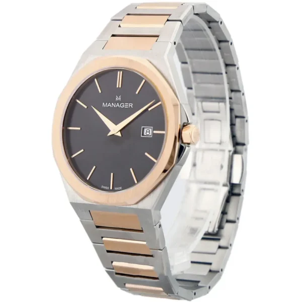 ساعت مچی مردانه منیجر MANAGER مدل MAN-RF-111-BRM