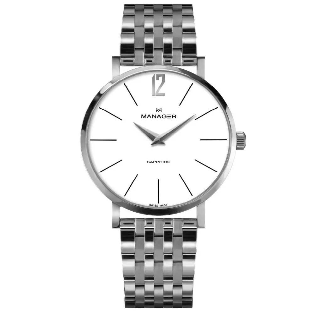ساعت مچی مردانه منیجر MANAGER مدل MAN-PS-01-SM