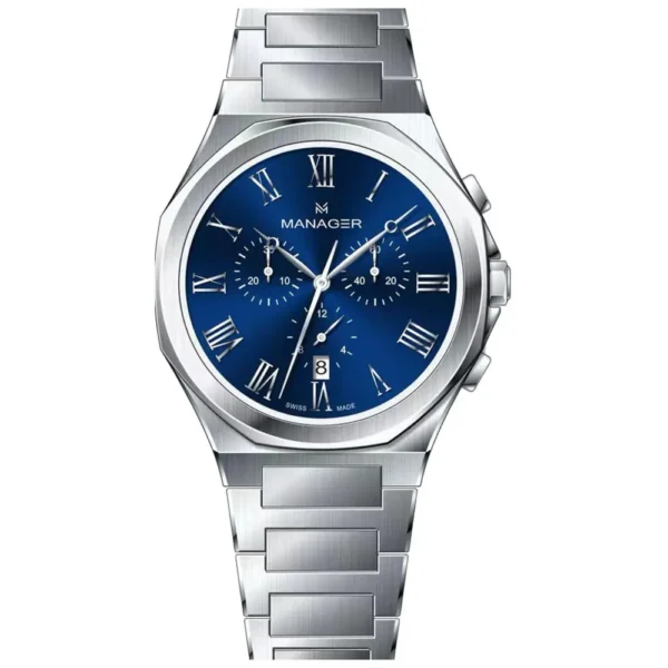 ساعت مچی مردانه منیجر MANAGER مدل MAN-RS-218-SM