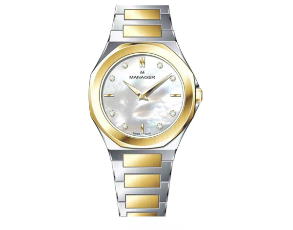 ساعت مچی زنانه منیجر MANAGER مدل MAN-RW-210-BGM