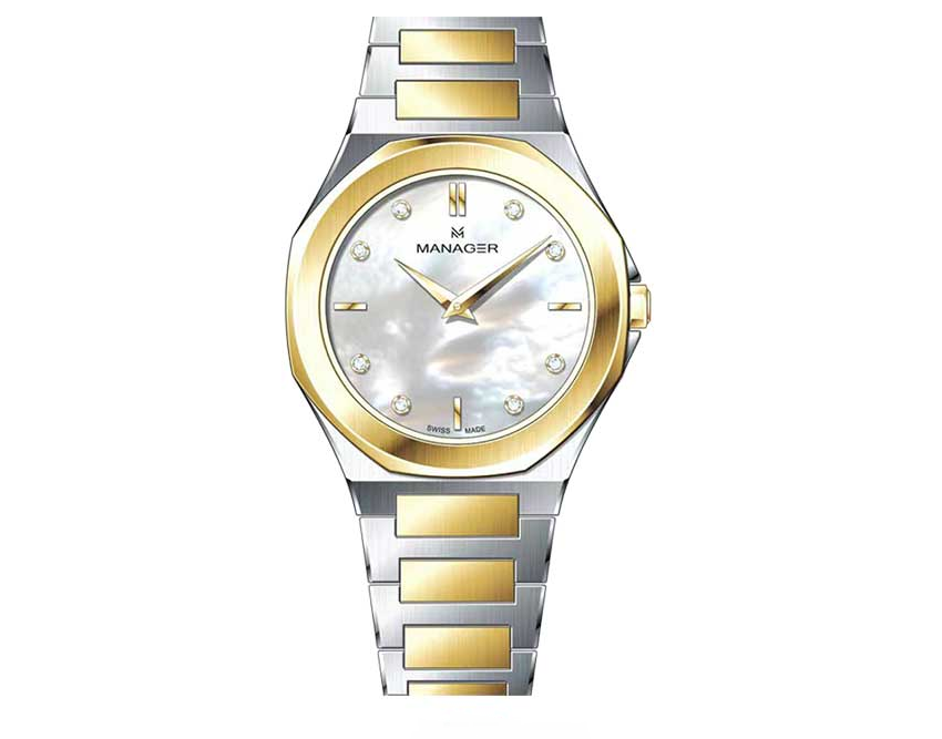 ساعت مچی زنانه منیجر MANAGER مدل MAN-RW-210-BGM