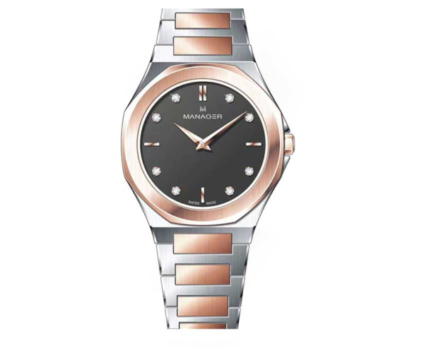 ساعت مچی زنانه منیجر MANAGER مدل MAN-RW-215-BRM