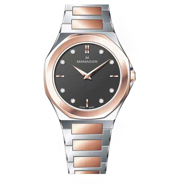 ساعت مچی زنانه منیجر MANAGER مدل MAN-RW-215-BRM