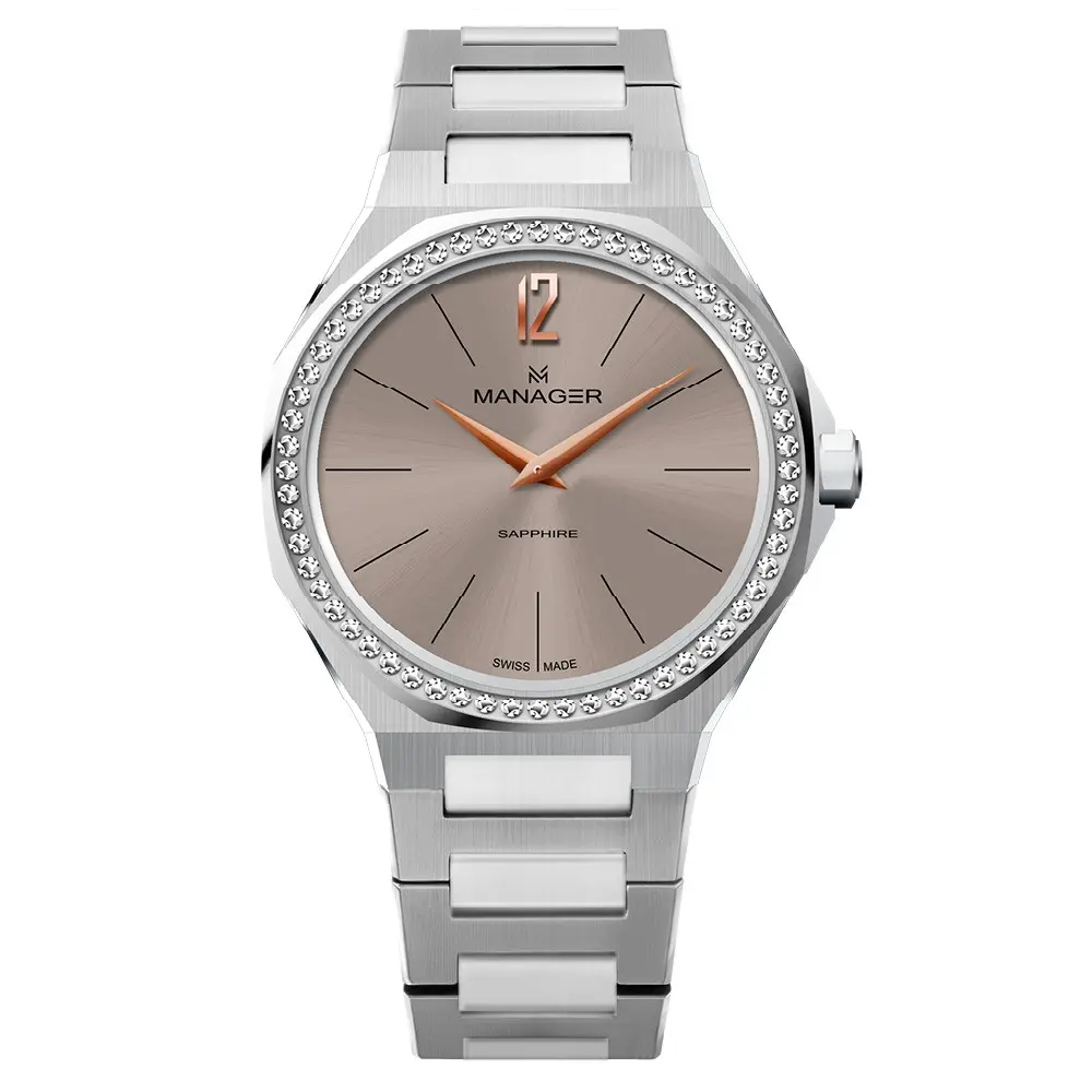 ساعت مچی زنانه منیجر MANAGER مدل MAN-RW-17-SM