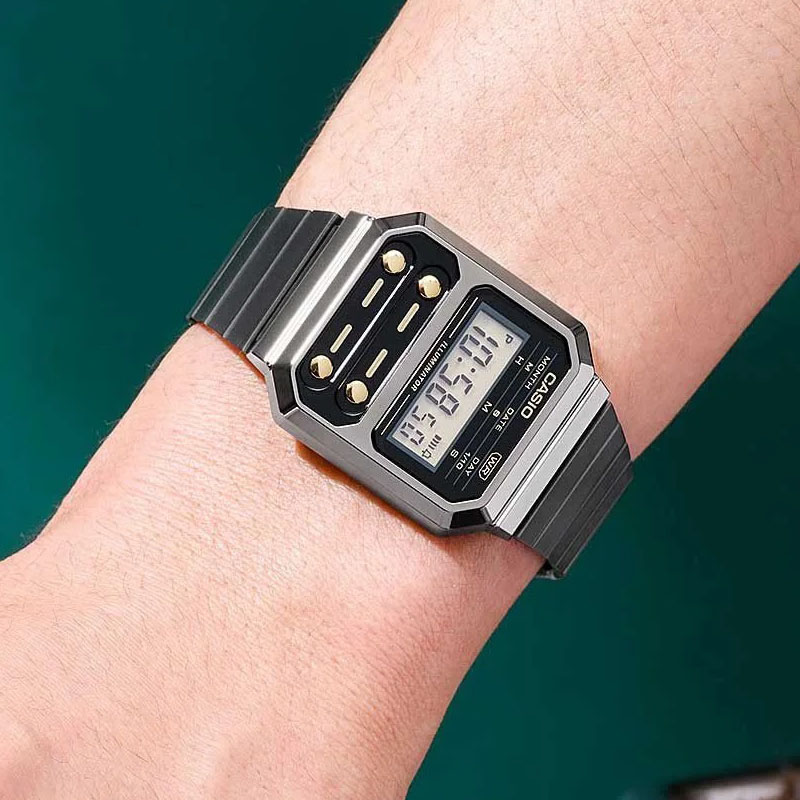ساعت کاسیو Casio یونیسکس مدل A100WEGG-1A2DF